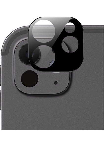 iPad Pro 11 2024 Uyumlu Kamera Lens Koruyucu 3D Cam Siyah
