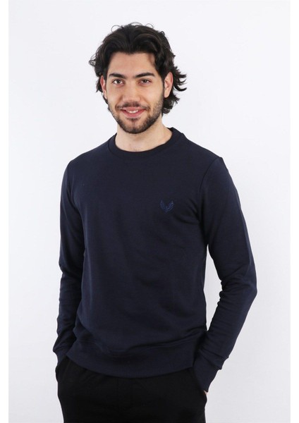 Lacivert Erkek Sweatshirt