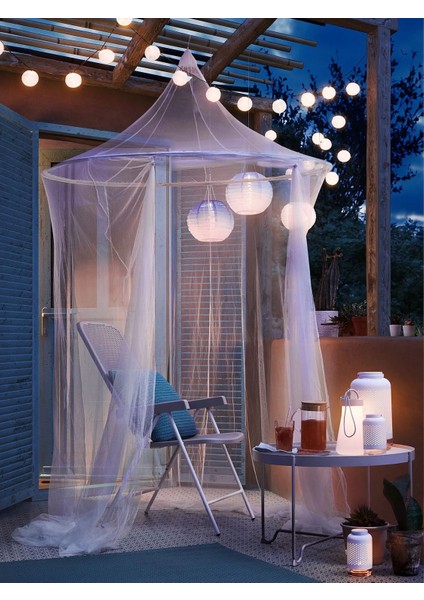 Solıg Cibinlik 150 cm Beyaz Haşere Koruyucu Kolay Kurulum