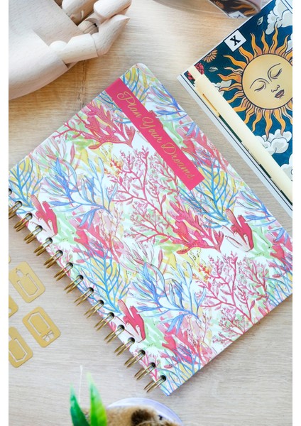 A5 Spiralli Süresiz-Motivasyon Sayfalı-Haftalık Planlayıcı Ajanda modelleri