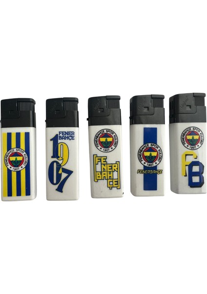 Fenerbahçe Lisanslı Doldurulabilir Çakmak Seti 5 Adet modelleri