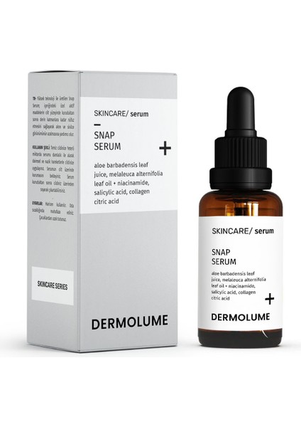 Akne ve Siyah Nokta Karşıtı 3'lü Snap Serum | Salisilik Asit & Çay Ağacı | Kurutucu Etki | 30 ml fiyatları