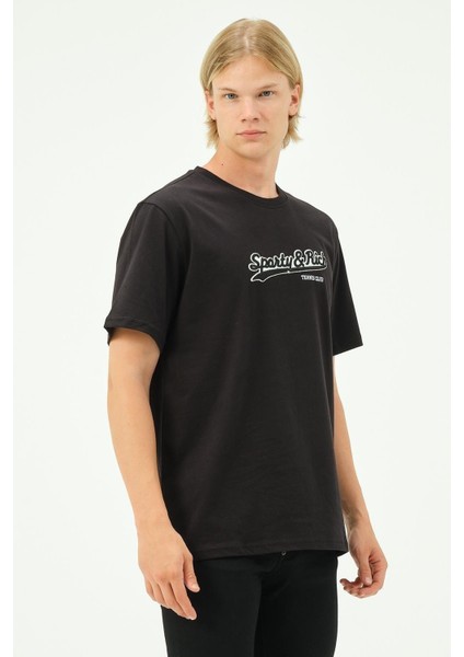 Erkek Nakış Baskılı Spor Oversize Tişört Tshirt. modelleri