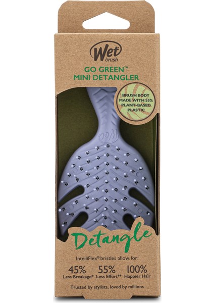 Go Green Mini Detangler Dolaşık Açıcı Saç Fırçası Lila fırsatları