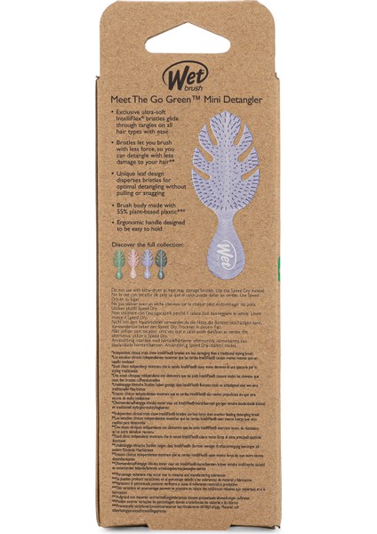 Go Green Mini Detangler Dolaşık Açıcı Saç Fırçası Lila