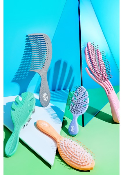Go Green Mini Detangler Dolaşık Açıcı Saç Fırçası Lila
