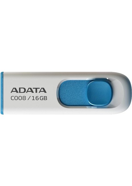 C008-16GB 16GB USB2.0 Classic (White + Blue) Flash Bellek
