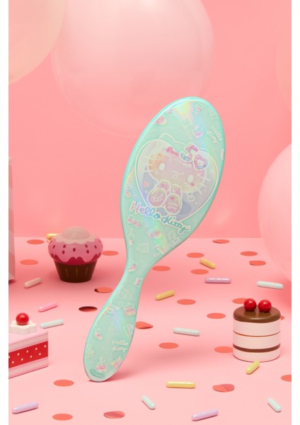 Hello Kitty Dolaşık Açıcı Saç Fırçası Yeşil