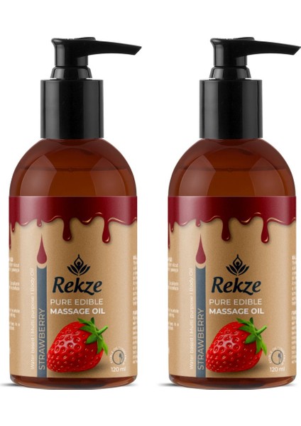 2 Adet Çilek Aromalı Masaj Yağı – Cildi Rahatlatan Özel Formül