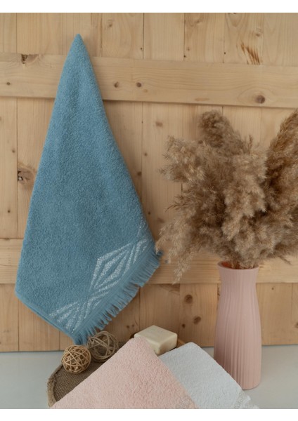 Pamuklu 3'lü 50X80 cm Renkli Bohem Detaylı Havlu Seti Baveno indirimleri