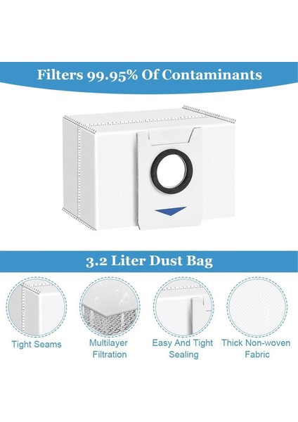 Ecovacs Deebot X1 Omnı / T20 Omnı, Yedek Parçalar Için Vakum Süpürge Torbaları Aksesuarlar (Yurt Dışından) fiyatları