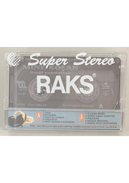 Mine Koşan Sevgi Yağmurları Kaset (Jelatininde Sıfır Orjnal Dönem Baskı Kaset) fiyatları