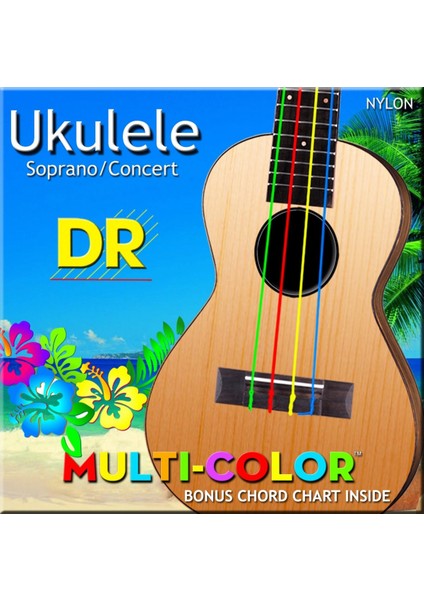 Umcsc Multi-Color Soprano/concert Ukulele Teli