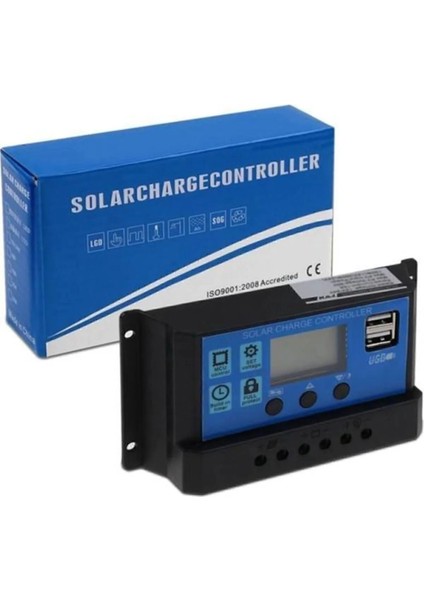 10'lu Paket Güneş Paneli Akü Şarj Kontrol Cihazı 20 AMPER-12V 24V modelleri