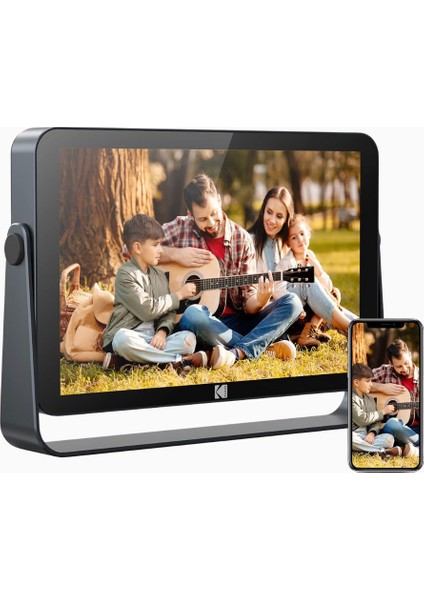 10.1 Inç Wifi Dijital Fotoğraf Çerçevesi, 32 GB Hafıza ve Dokunmatik Ekran