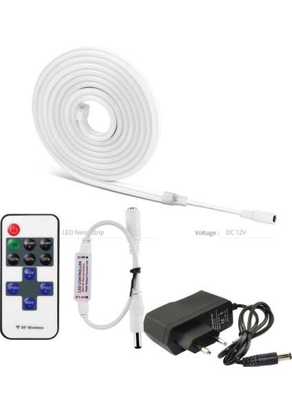 2.5 Metre Mavi Işık Esnek Neon LED Şerit Dimmer Kumandalı Dekoratif Aydınlatma Seti SB-6538 fiyatları