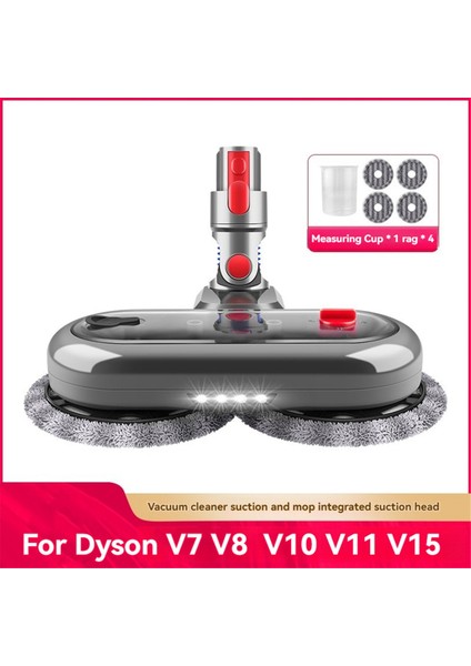 Dyson V7 V8 V8 V8 V11 V15 V15 Vakum Eki 4 Paspas Pedleri Kuru ve Islak Zemin Paspas Kafası (Yurt Dışından)