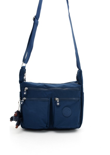 3023 Suya Dayanıklı Çok Bölmeli Krinkıl Çanta Kol Çantası Omuz Postacı Çantası