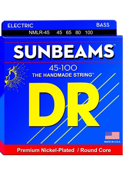 Nmlr-45 Sunbeam 4 Telli Bas Gitar Teli (Light To Medium 45-100