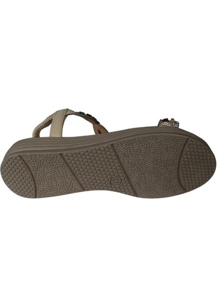 Yazkış Kadın Siyah Ten Üzeri Taşlı Bileği Lastikli 4cm Rahat Taban Sandalet fırsatları