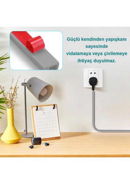 Esnek Kablo Kanalı Gri / GT-KK02 fırsatları