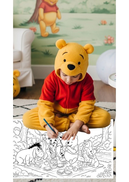 Winnie The Pooh Dev Aktivite Rulosu - 2 Metre Boyama fiyatları