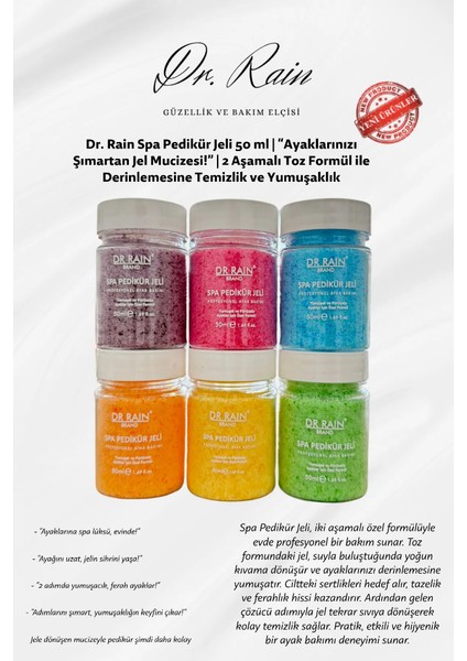 Spa Pedikür Jeli 25 Li Paket Hijyenik ve Tek Kullanımlık Ayak Bakım Pedikür Jeli