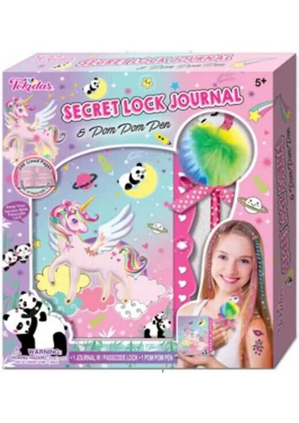Tokidas Secret Kilit Günlük-Pom Pom Kalem Seti T108UF fiyatları