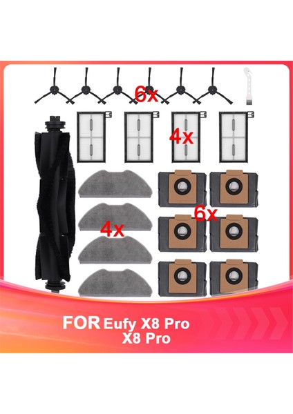 Eufy X8 Pro Serisi Robot Süpürge Yedek Parçaları Için 22 Parça (Yurt Dışından)