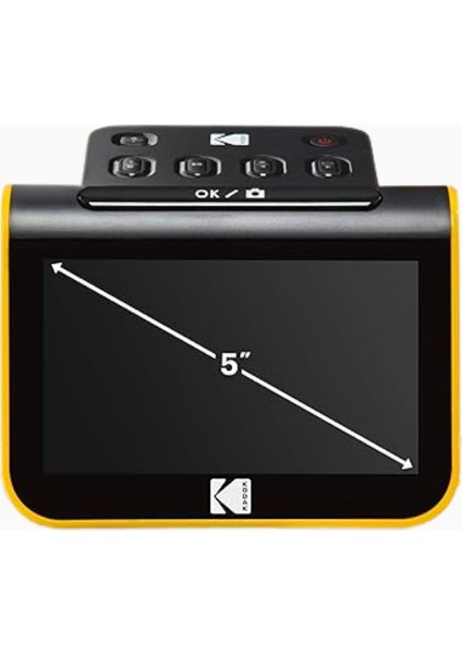 Slide N Scan, 5" LCD Ekranlı Film ve Slayt Tarayıcı, 22MP, Siyah