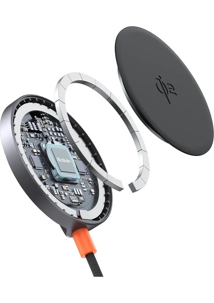 CH-2860 15W Magq Qi2 Masaüstü Kablosuz Şarj Cihazı fırsatları