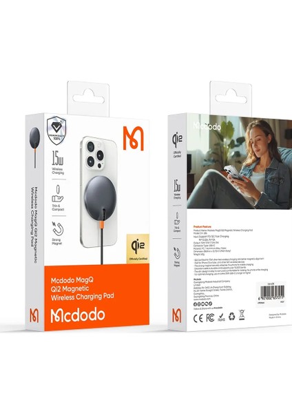 CH-2860 15W Magq Qi2 Masaüstü Kablosuz Şarj Cihazı indirimleri