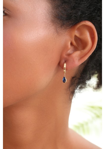 14 Ayar Altın Taş Sallantılı Halka Küpe fiyatları