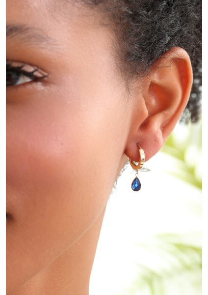 14 Ayar Altın Taş Sallantılı Halka Küpe indirimleri