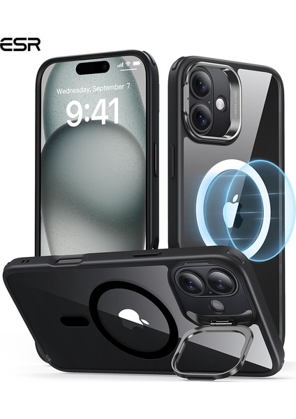 Iphone 16 Halolock Mag Safe Classic Hybrid Stantlı Silikon Kılıf
