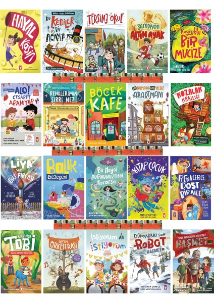 2.3. SINIF-20KİTAP-HAYAL Kaşifi, Bu Kediler Bir Acayip, Tersine Okul, Kuyruklu Bir Mucize, Alo Cesaret Aranıyorr