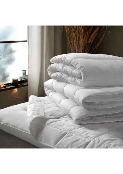 Säfferot Yorgan 150 x 200 cm Beyaz Tek Kişilik Polyester Dolgulu Makinede Yıkanabilir fırsatları