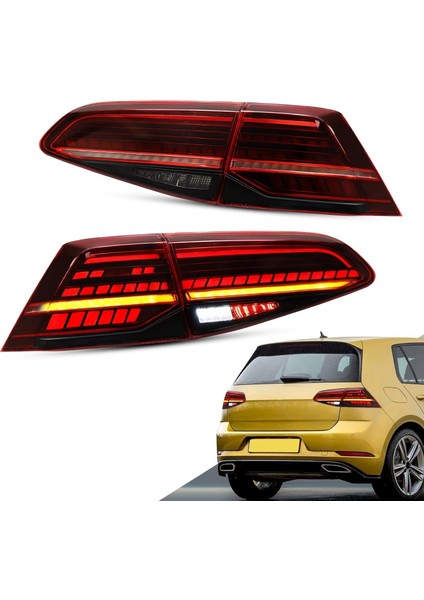 Vw Golf 7.5 2017-2019 Kırmızı Ledli Arka Stop