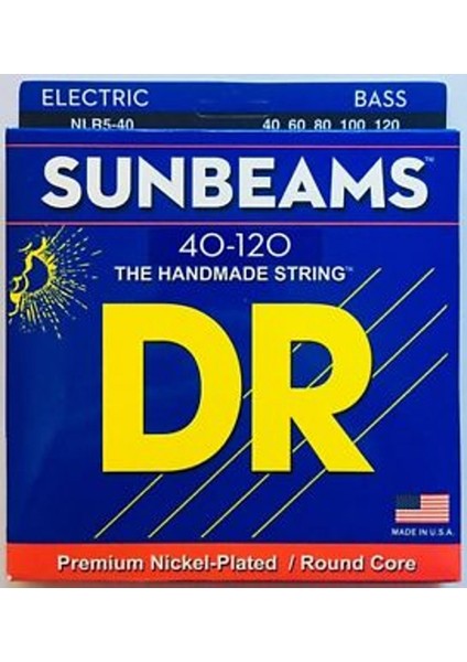 Nlr5-40 Sunbeam 5 Telli Bas Gitar Teli (Light 40-120)