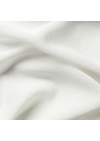 Hılja Fon Perde 145 x 300 cm Beyaz 2 Kanat Polyester Makinede Yıkanabilir Işık Filreli fiyatları