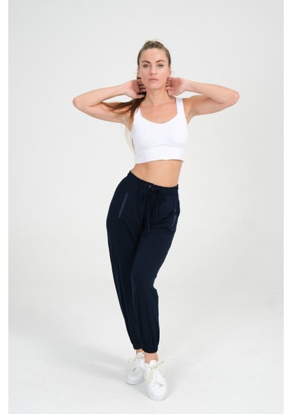 Viskon Dar Paça Lastikli Kadın Pantolon modelleri