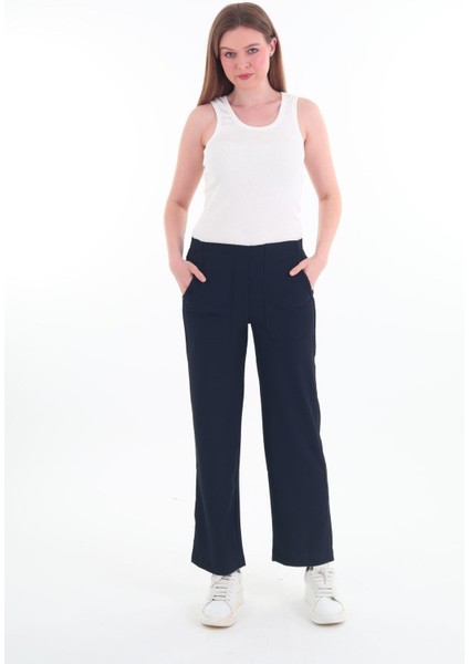 Kadın Yüksek Bel Bol Paça Pantolon