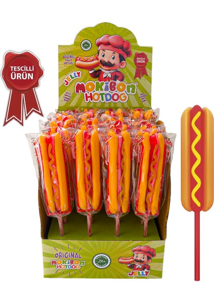 Hotdog Meyve Aromalı Yumuşak Şeker 24LÜ Paket