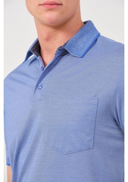 Erkek Düz Renk Cepli Polo Yaka Tişört T-Shirt modelleri