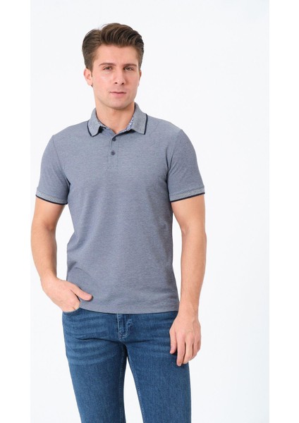 Erkek Basic Tişört Polo Yaka T-Shirt