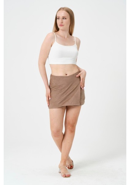 Bej Şort Etek