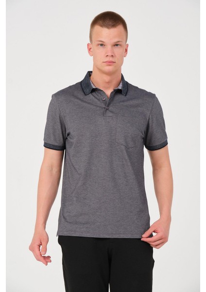 Erkek Düz Renk Cepli Polo Yaka Tişört T-Shirt modelleri