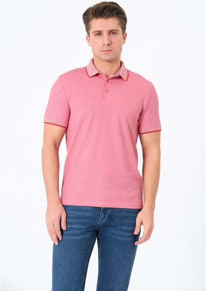 Erkek Basic Tişört Polo Yaka T-Shirt