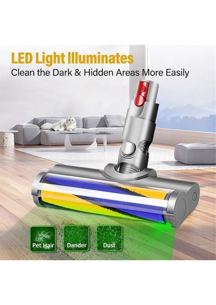 Roller Fırça Kafası Dyson V10 Dijital Slim V12 Için Yeşil Toz Işığı ile Ince Vakum Süpürge Parçaları Algılama (Yurt Dışından) indirimleri
