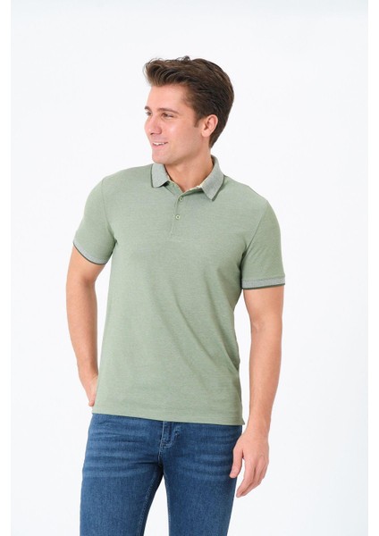 Erkek Basic Tişört Polo Yaka T-Shirt